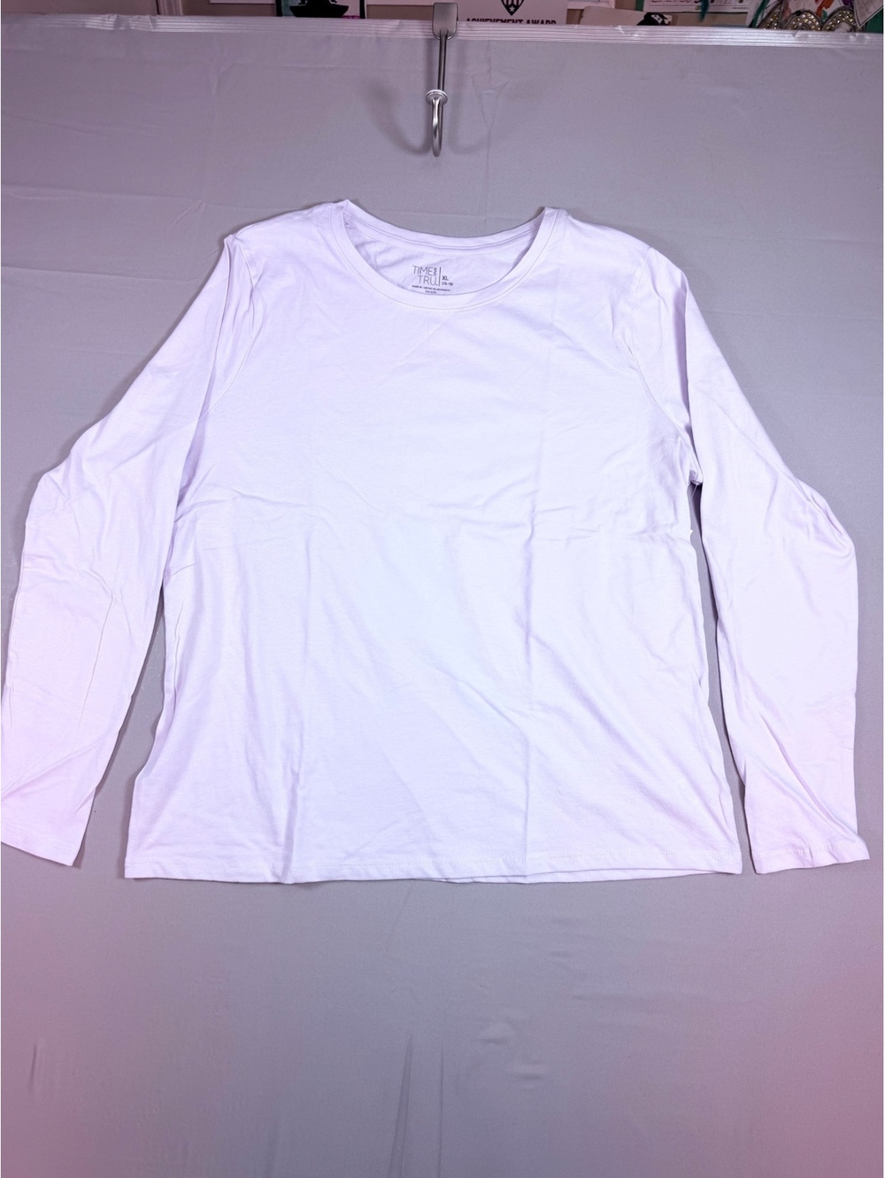 Time and Tru Long Sleeve Tee Soothing Lilac XL